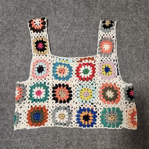 Granny square crochet top one - square,
